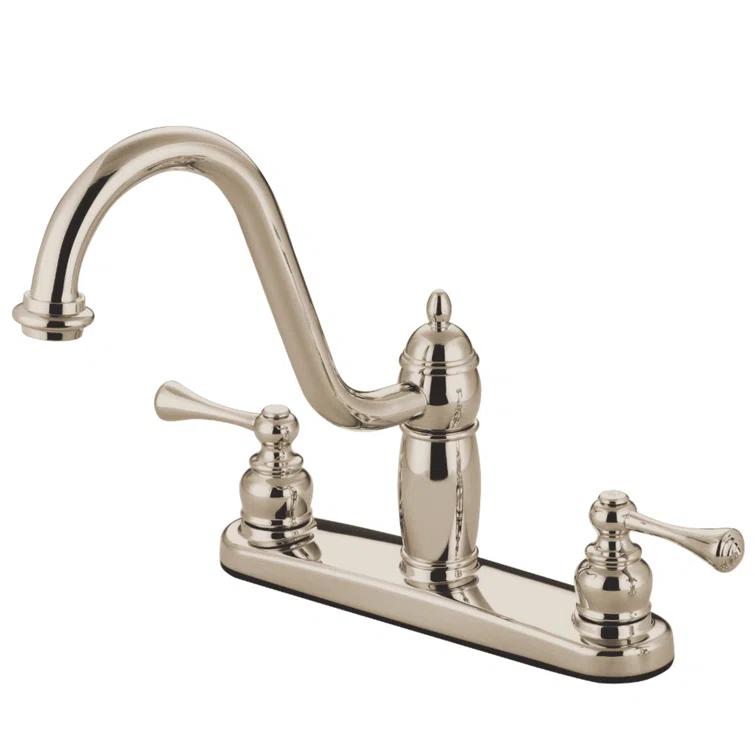 Kingston Brass Kingston Brass Heritage Two-Handle 8" Centerset Kitchen Faucet KB1118BLLS