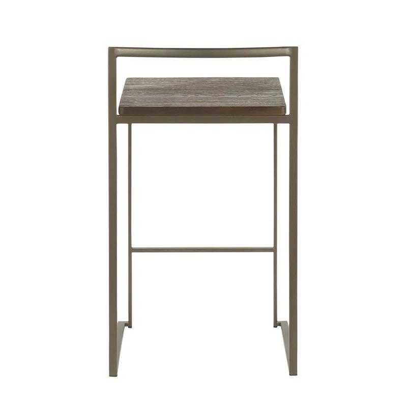Wenty Counter Stool with Metal Frame (Set of 2)