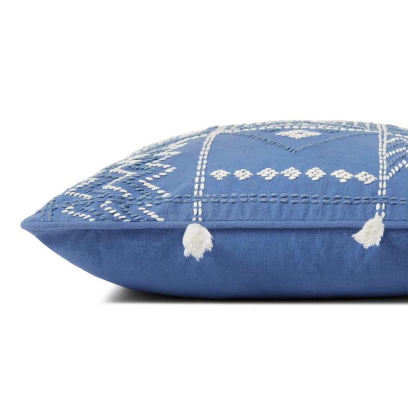 Loloi Rugs Tassels Cotton Throw Pillow