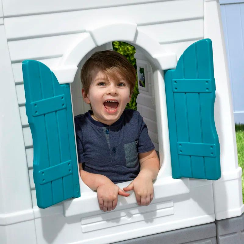 Step2 Step2 Neat & Tidy Cottage Homestyle Edition Kids Outdoor Playhouse for Toddlers