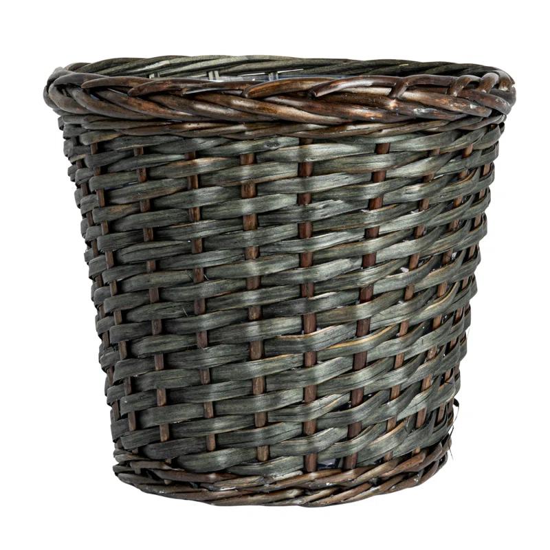 Household Essentials Willow Wicker Open Waste Basket
