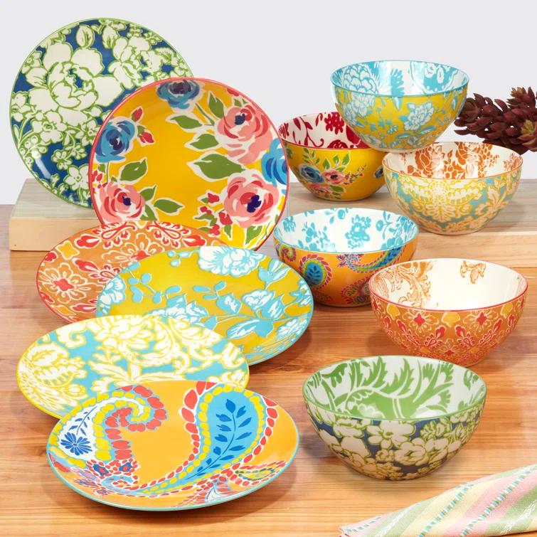 Certified International Certified International Damask Floral Set Of 6 Mugs 6 Asst