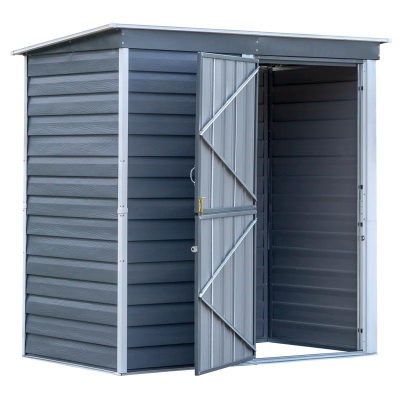 Arrow Shed-in-a-Box 6 ft. W x 4 ft. D Metal Horizontal Storage Shed