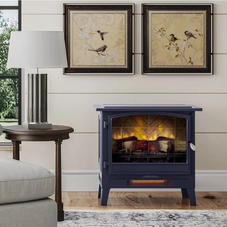 Country Living Smart Infrared Electric Fireplace Stove Heater, Alexa and Google Home Compatible