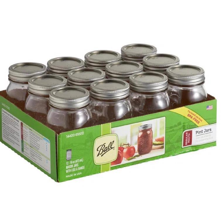 Ball Glass Jar - Set of 12 (Set of 12)
