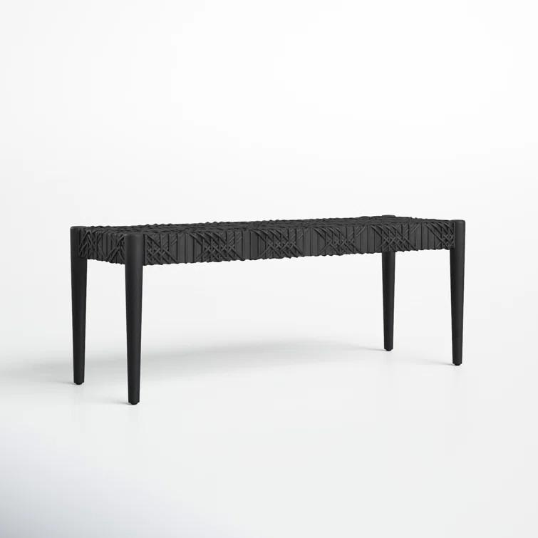 Kazbah 47" Genuine Leather Bench