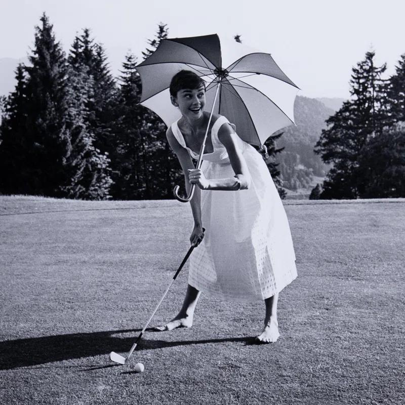 Four Hands Art Studio Getty Images " Golfing Hepburn " by Getty Images