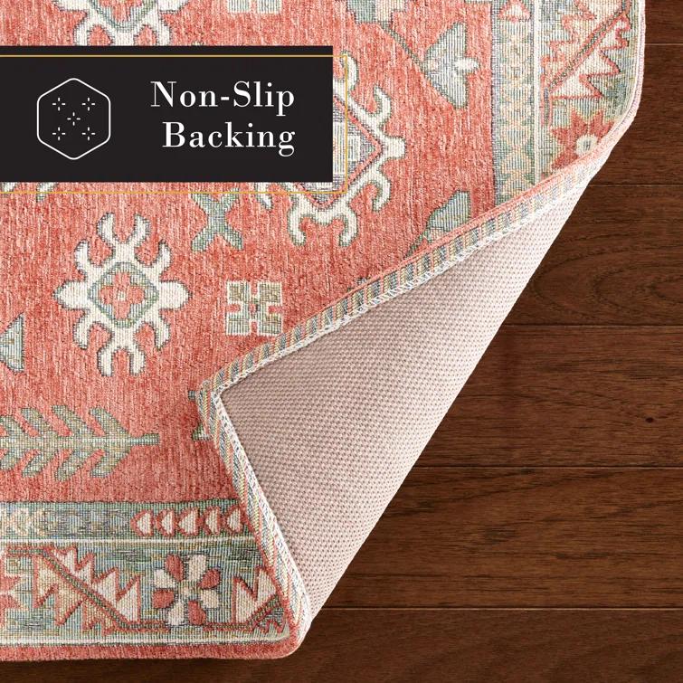 Town & Country Living TOWN & COUNTRY LUXE Livie Forever Vintage Everwash Washable Multi-Use, Non-Slip Kitchen Runner