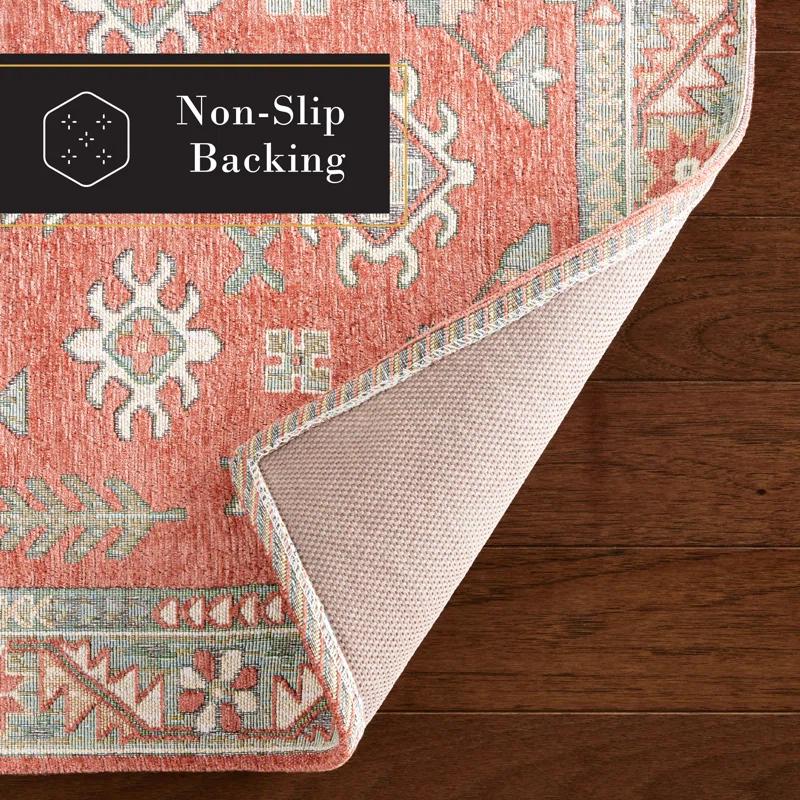Town & Country Living TOWN & COUNTRY LUXE Livie Forever Vintage Everwash Washable Multi-Use, Non-Slip Kitchen Runner