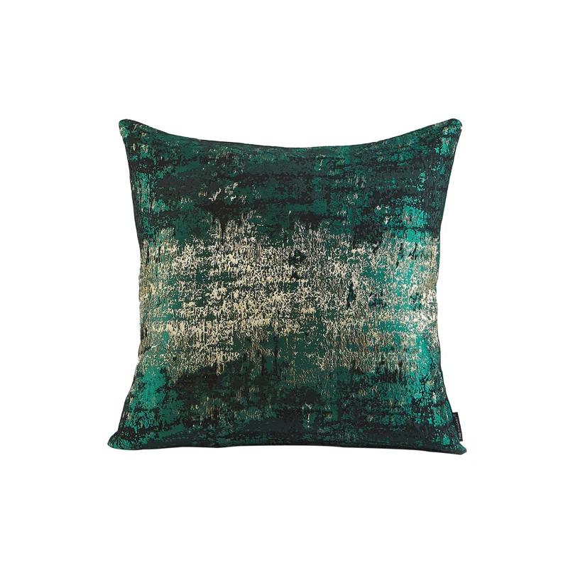 THE-TINOART Glam Jacquard & Velvet Throw Square Accent Pillow Cover 20"x20" 1Piece