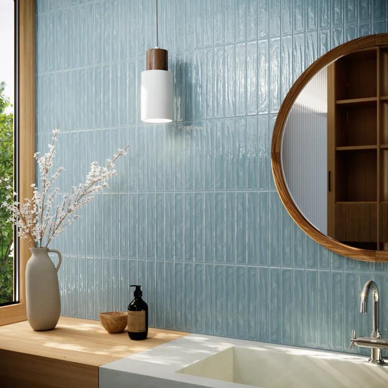 Supreme Tile Nova 1.97 in. X 11.81 in. Polished Ceramic Subway Wall Tile