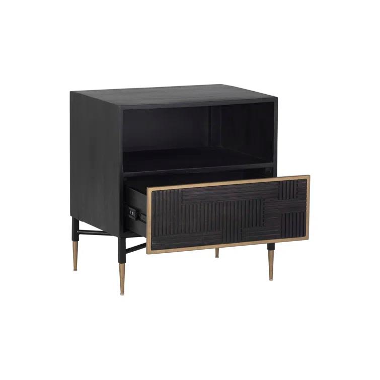 Everly Quinn Sanferd NIGHTSTAND - DARK BROWN