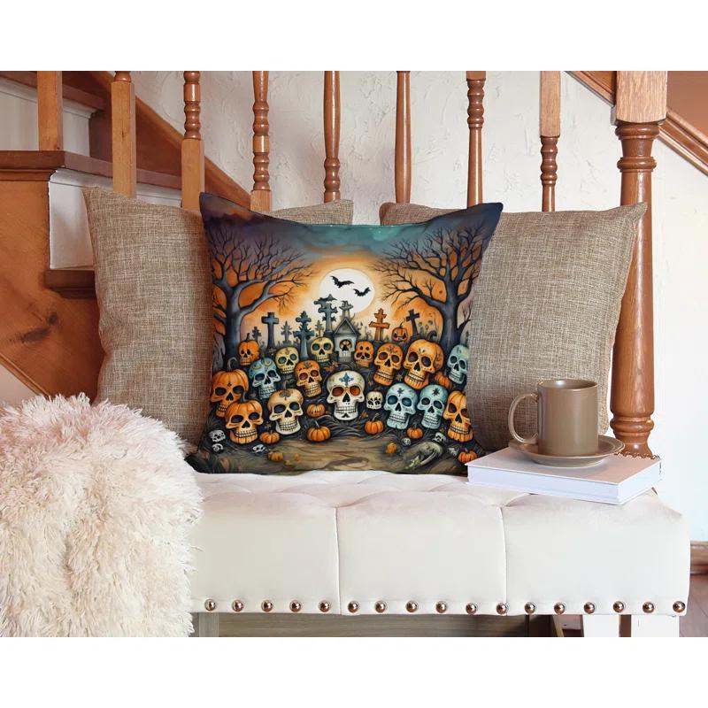 Caroline's Treasures More Spooky Halloween Other/No Pattern Indoor/Outdoor Throw Pillow