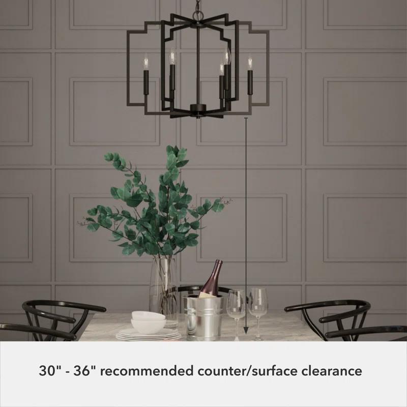 Hunter 30 Inch Zoanne 6 Light Chandelier Ceiling Light Fixture