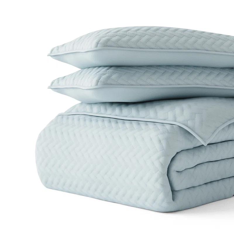 Becky Cameron Antora Microfiber Modern & Contemporary Coverlet / Bedspread Quilt Set
