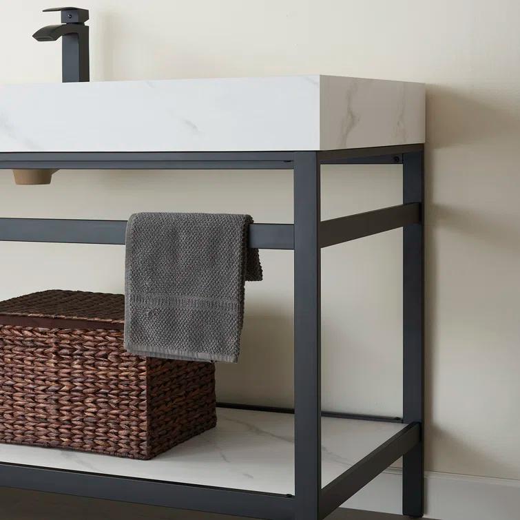 Vinnova 60'' Single Bathroom Vanity with Stone Top