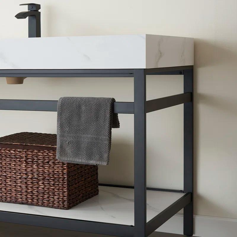 Vinnova 60'' Single Bathroom Vanity with Stone Top