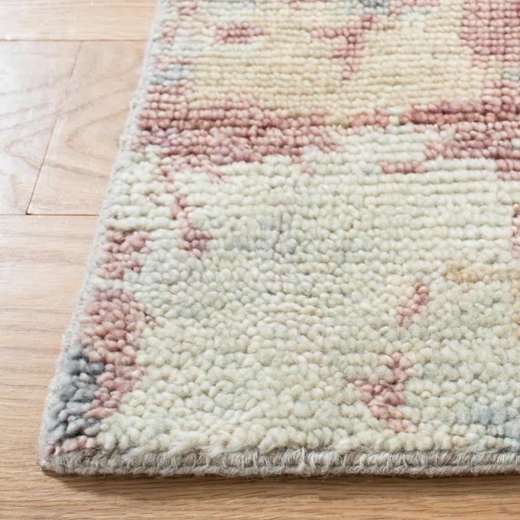 Samarkand SRK183 Hand Knotted Area Rug - Grey/Ivory - 8'x10' - Safavieh.