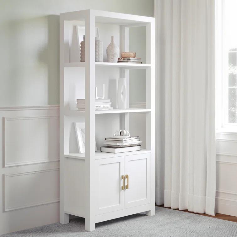 Martha Stewart Teague Martha Stewart 68" Shaker Bookcase with Storage Cabinet