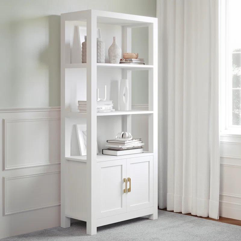 Martha Stewart Teague Martha Stewart 68" Shaker Bookcase with Storage Cabinet