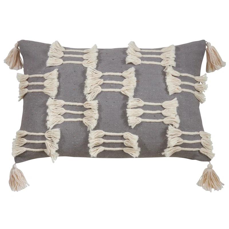 Trois Lignes Collection Cotton Throw Pillow