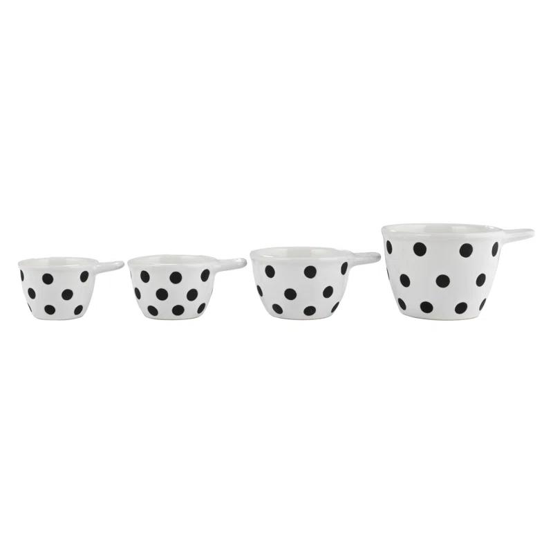 Creative Co-Op Creative Co-Op Melange 4 -Piece Ceramic Measuring Cup Set