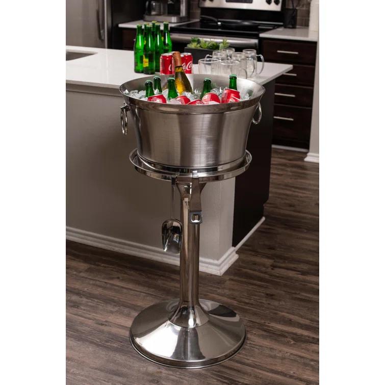 BirdRock Home Stainless Steel Bucket Stand