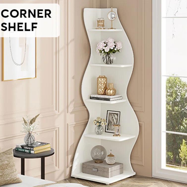 Millwood Pines Arhab Corner Bookcase