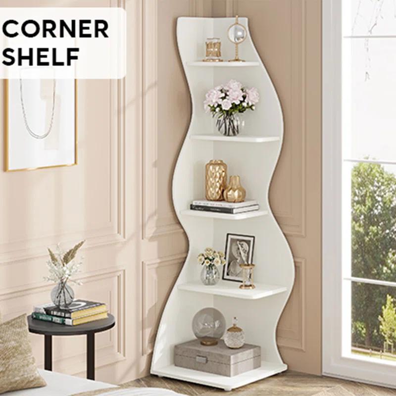 Millwood Pines Arhab Corner Bookcase