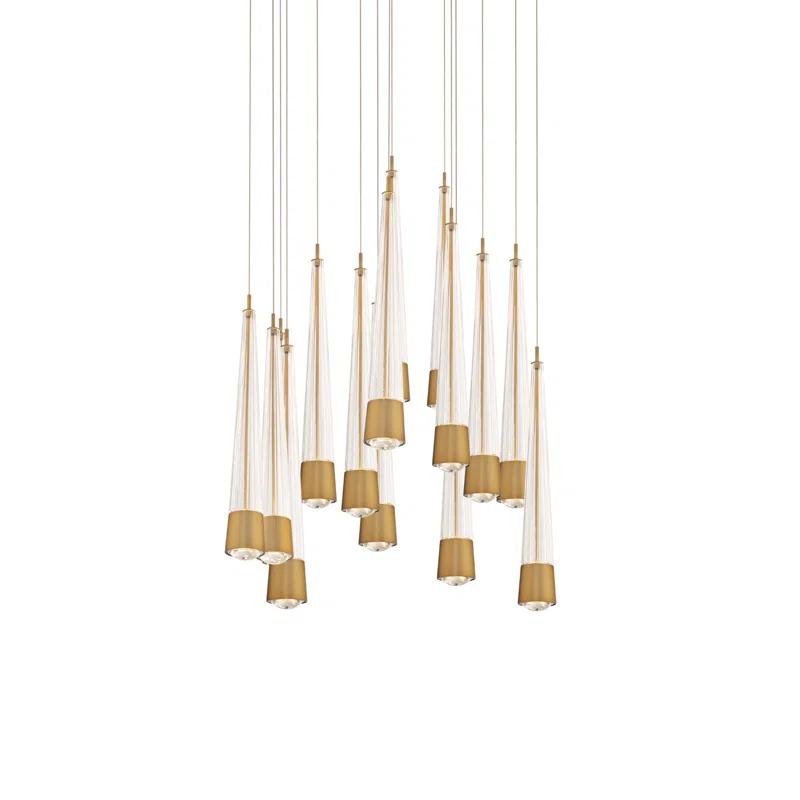 Quill Round 15 - Light LED Cluster Pendant