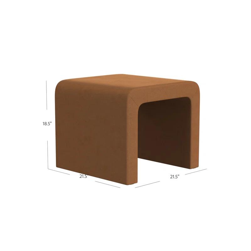 HomePop Homepop Arch Ottoman - Rust