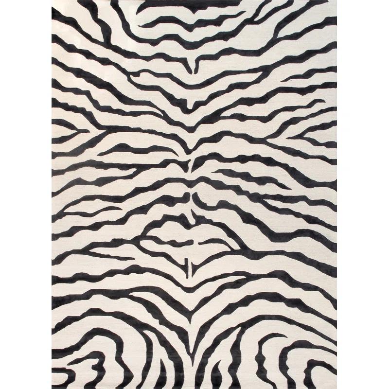 Pasargad Edgy Hand Tufted Viscose Animal Print Rug