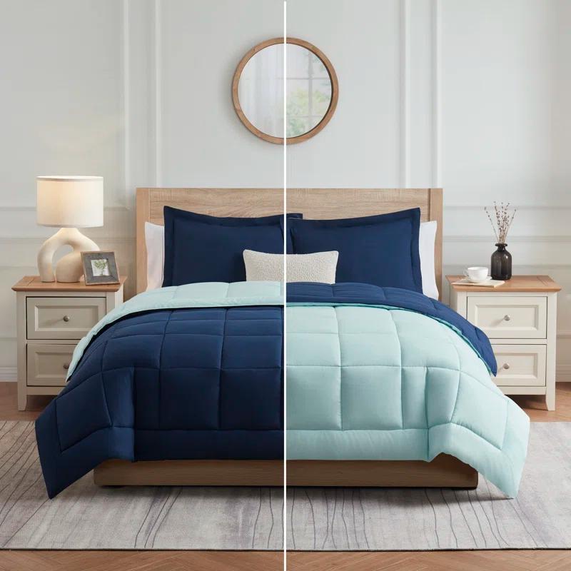 Nestl Nestl All Season Solid Lightweight Down Alternative Reversible Comforter