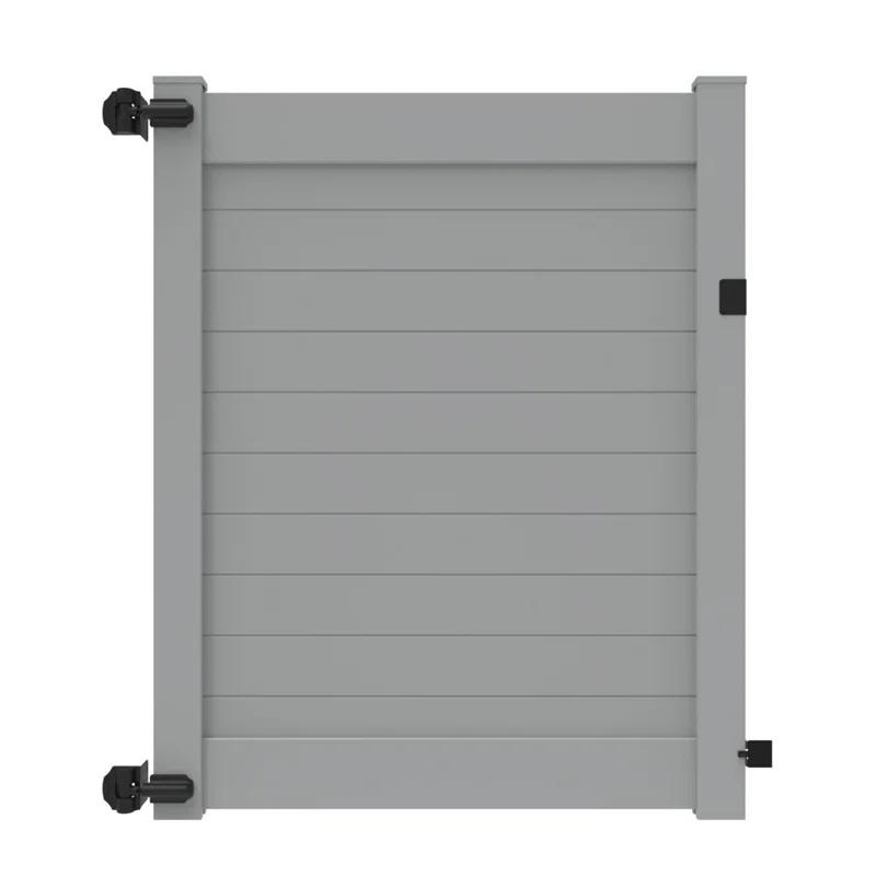 Barrette Outdoor Living Horizontal Fence Gray Vinyl Privacy Gate