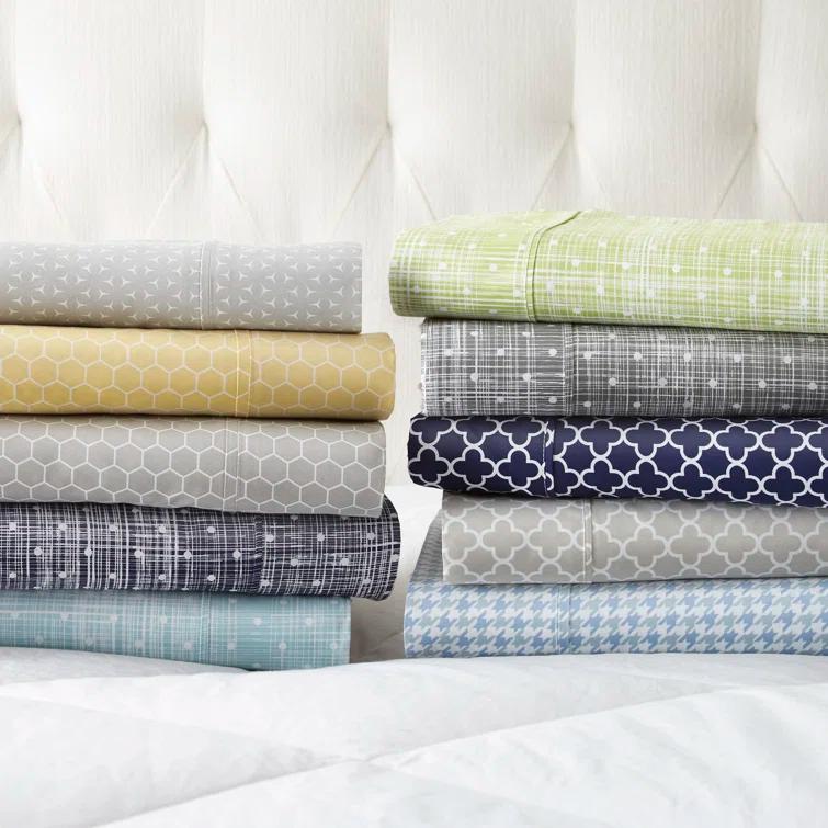 IEnjoy Home Simply Soft™ Polka Dots Microfiber Sheet Set & Reviews | Wayfair