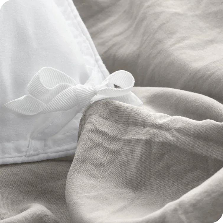 Bare Home Washed Microfiber Duvet Cover Set