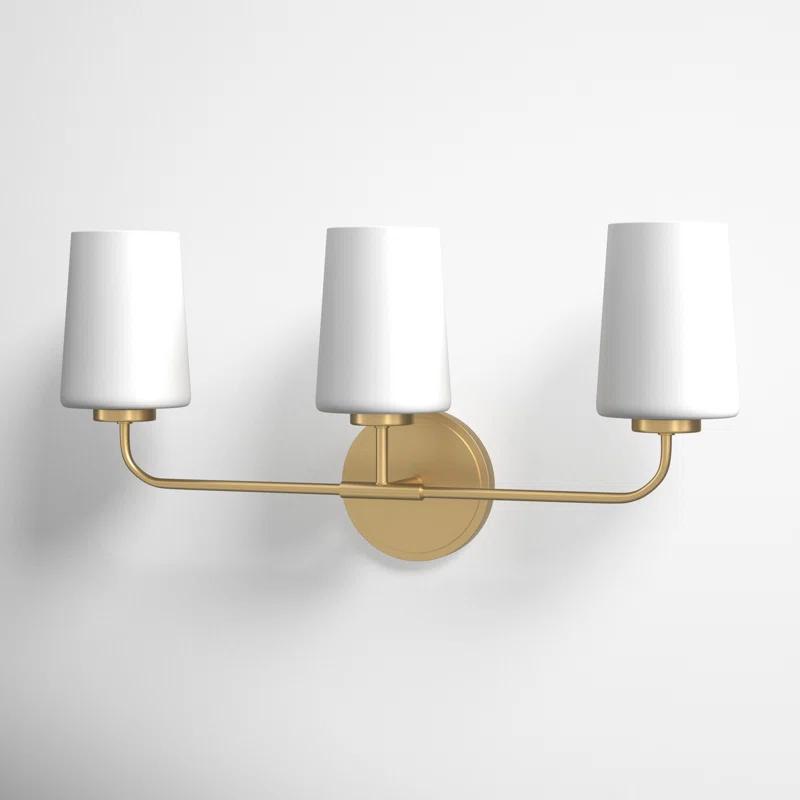 Fitz 3 Light Frosted Dimmable Vanity Light