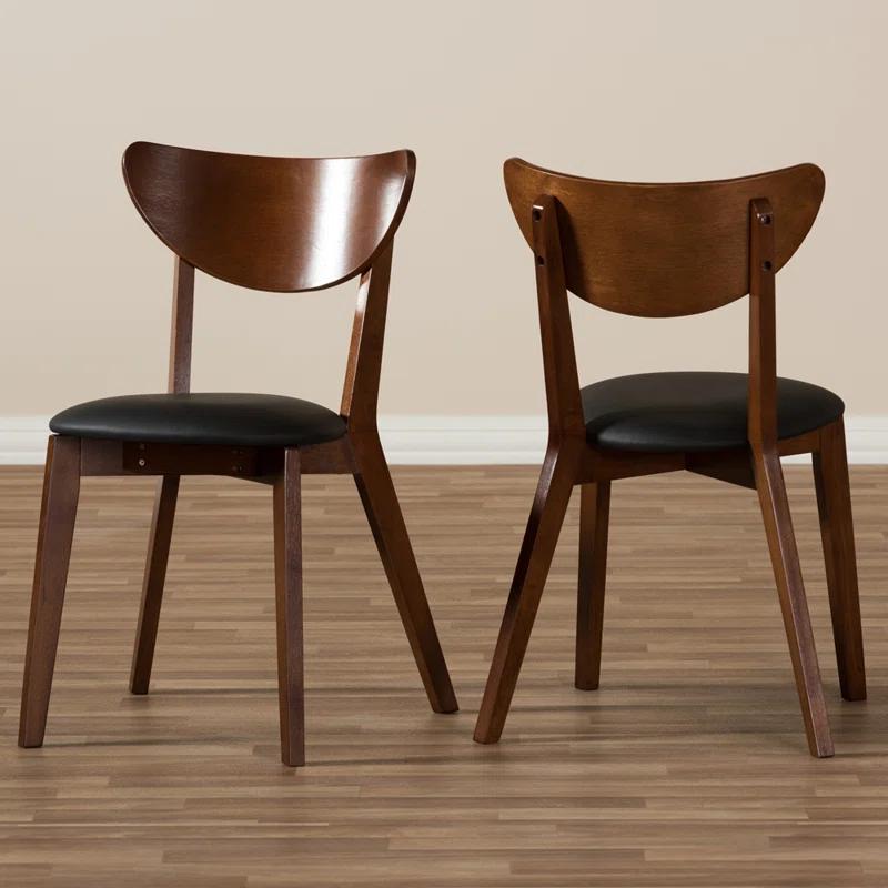 George Oliver Brydon 18.9'' H Upholstered Walnut Side Chair (Set of 2)