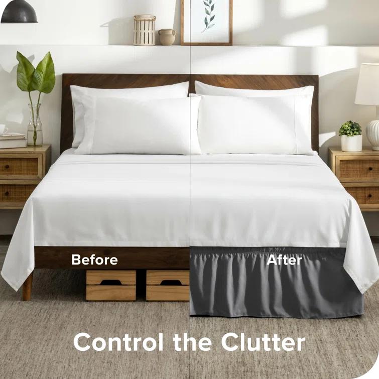 Bare Home Ruffled Wrap Around Bed Skirt