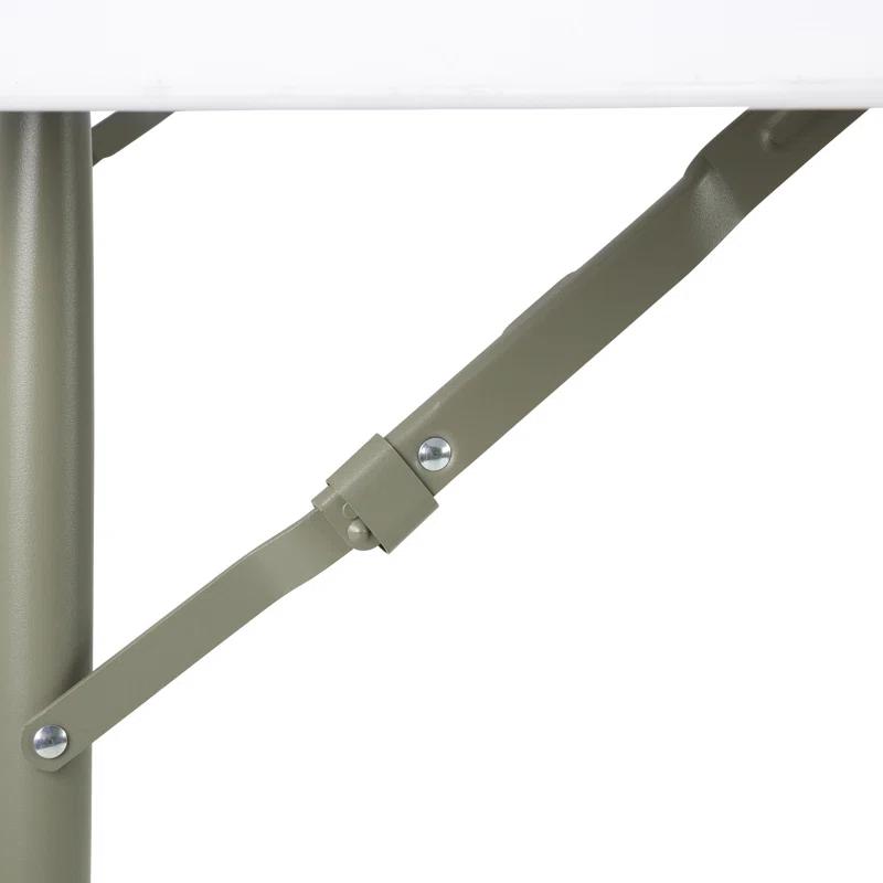 Norwood Commercial Furniture Round Blow-Molded Plastic Indoor/Outdoor Folding Training Table