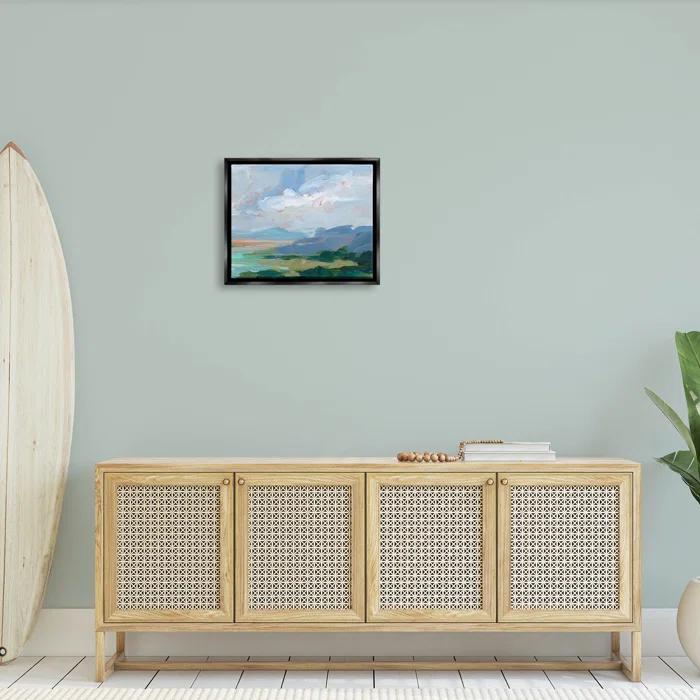 Stupell Industries " Ocean Cliffs Abstract Landscape " by Ethan Harper Painting Print