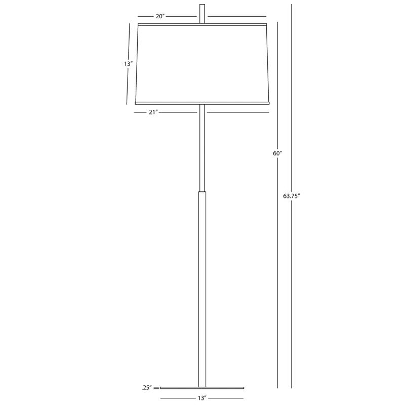 Robert Abbey Echo 63.75'' Traditional Floor Lamp