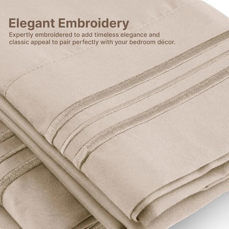 CGK Linens Extra Deep Pocket luxury Sheet Set - Solid Ultra Soft & Cooling Sheet Sets
