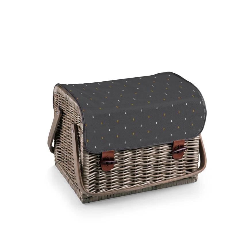 Picnic Time Kabrio Wine & Cheese Picnic Basket with Picnic Set 2