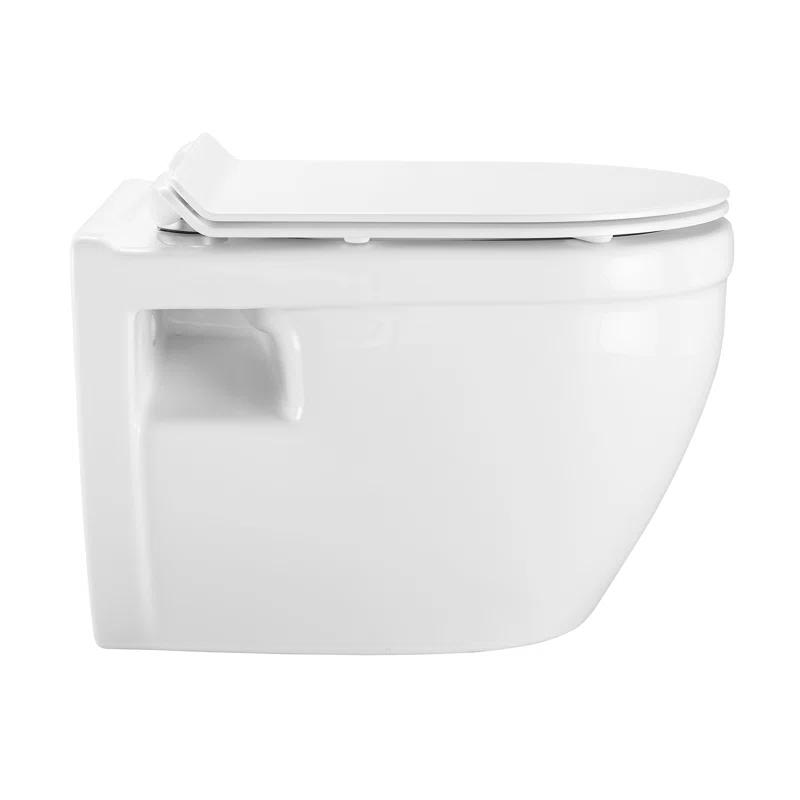 Swiss Madison SM-WT0901GW Ivy Wall-Hung Toilet Bundle 0.8/1.6 GPF Dual Flush With Flush Plate