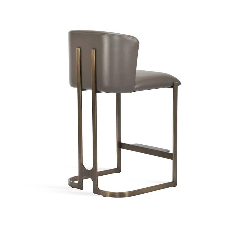 Interlude Banks Upholstered Counter Stool with Metal Frame