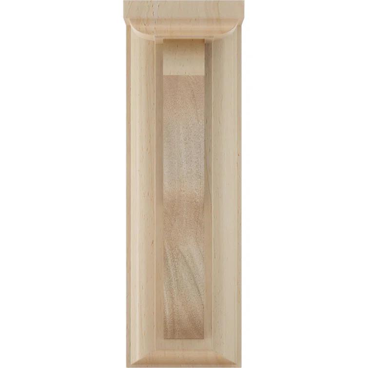 Ekena Millwork 2 1/4"W x 5"D x 7"H Hamilton Traditional Bracket, Rubberwood