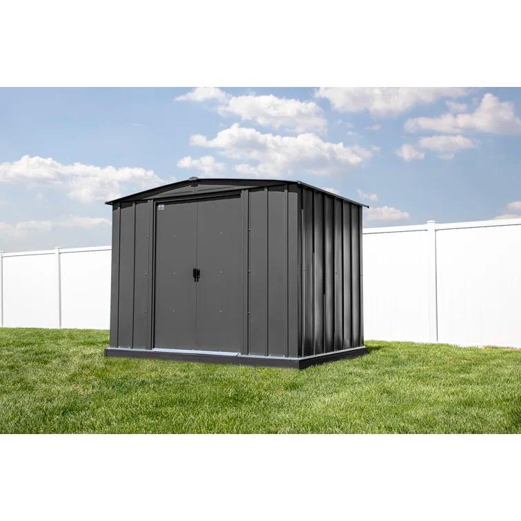 Arrow 8 ft. W x 6 ft. D Galvanized Steel Storage Shed