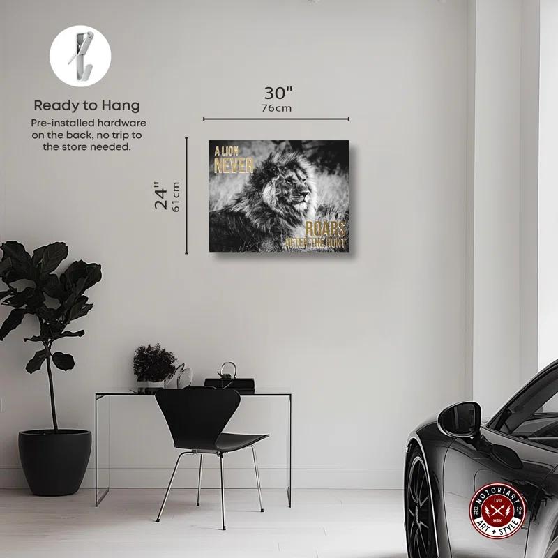 Notori Art Success Is Silent Canvas Motivational Quotes Print By Notoriart