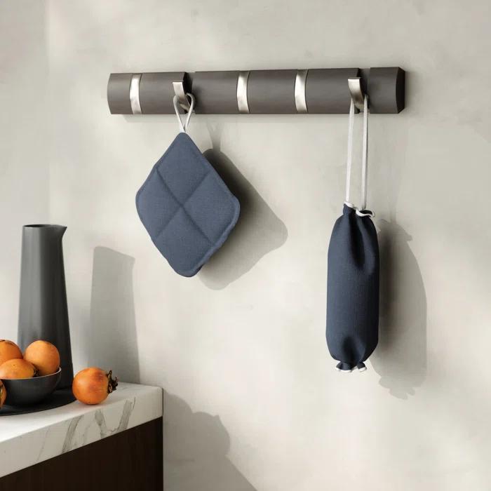 Flip 5 - Hook Solid Wood Coat Rack